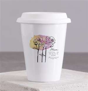 Personalised Mom Ceramic Travel Mug