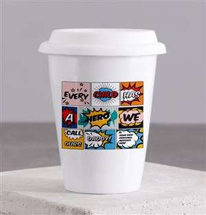 Personalised Hero Daddy Ceramic Travel Mug