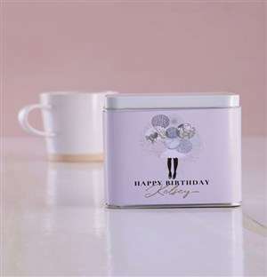 Personalised Birthday White Tea Tin