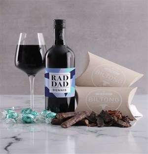 Personalised Rad Dad Snack Hamper