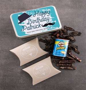 Personalised Birthday Gent Snack Tin
