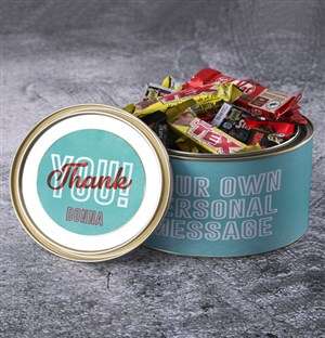 Personalised Thank You Chocolate Passions Tin