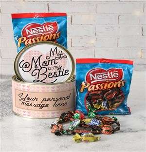 Personalised Mom My Bestie Chocolate Passions Tin