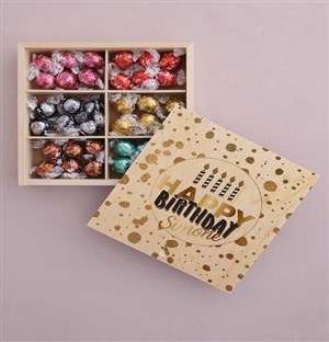 Personalised Gold Birthday Box Of Chocs