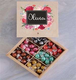 Personalised Floral Box Of Chocs