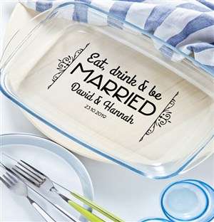 Personalised Be Married Cooking Dish