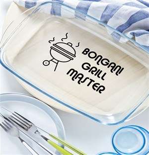 Personalised Grill Master Cooking Dish