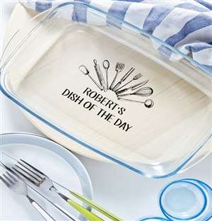 Personalised Dish Of The Day Cooking Dish
