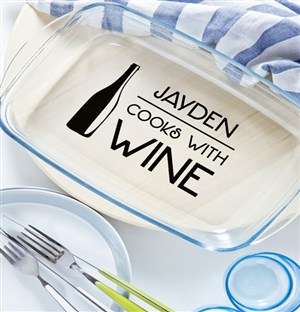 Personalised Cook With Wine Cooking Dish