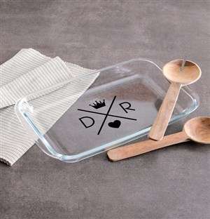 Personalised Couples Initials Cooking Dish