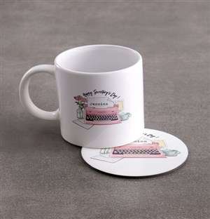 Personalised Secretaries Day Mug And Coaster Set