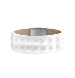 Gents Police White Spike Bracelet