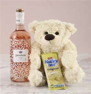 Cream Teddy Snack Hamper