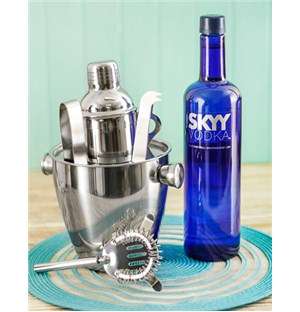 Skyy Vodka with Martini Accessories