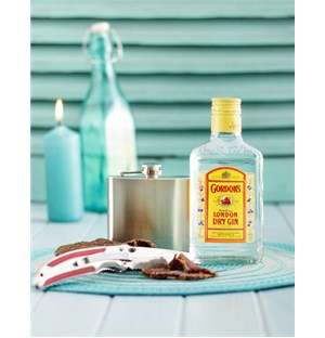 Gordons London Dry Gin and Hip Flask Gift