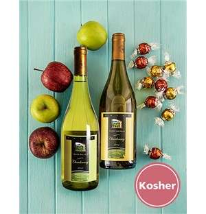 Kosher Wines with Apples and Lindt Balls