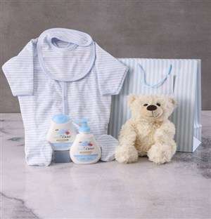 Baby Boy and Bear Gift Set