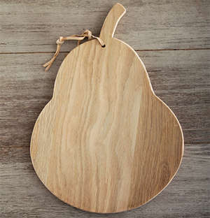 Laid back Weathered Oak Pear Cheese Board
