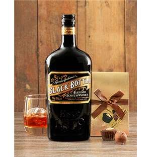 Black Bottle Whiskey and Truffles