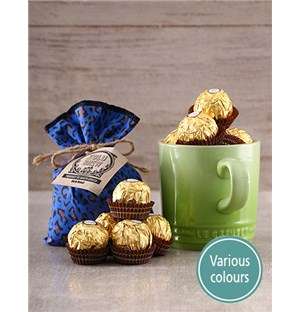 Le Creuset Mug Coffee and Ferrero Rocher Gift
