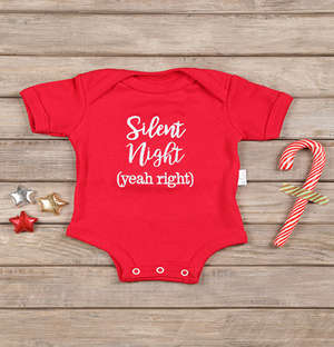 Silent Night Christmas Onesie