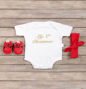 My First Christmas Baby Girl Outfit