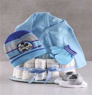 Winter With Mickey Mouse Nappy Cake