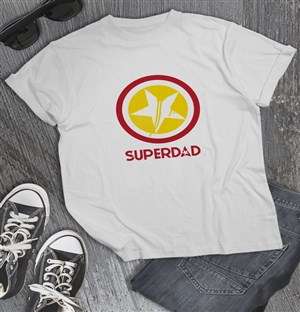 Super Dad White Tshirt
