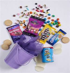 Purple Bucket of Sweet Treats
