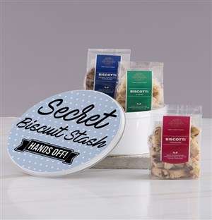 Secret Biscuit Stash Gourmet Cookie Tin