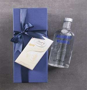 Blue Box of Absolut Vodka