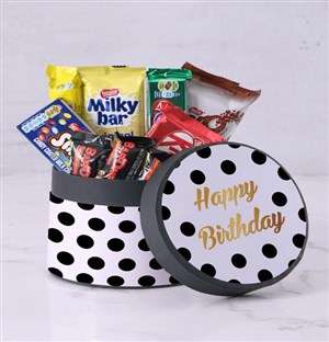 Polka Dot Birthday Hat Box