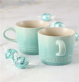 Le Creuset Cool Mint Cappuccino Mug Hamper