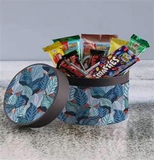 Blue Leaf Hatbox