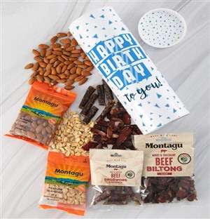 Birthday Biltong And Nuts Tube