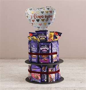 Cadbury Chocolate Tower Of Love And Balloon