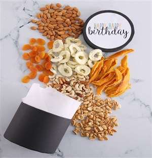 Happy Birthday Fruit And Nuts Hat Box