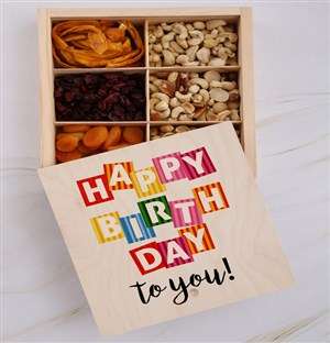 Happy Birthday To You Fruit And Nuts Treasure Box