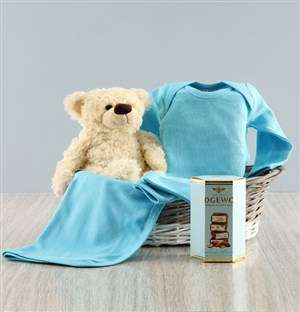 Blue Clothing Gift Basket