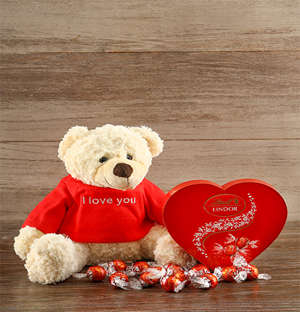 I Love you Teddy and Lindt Chocs
