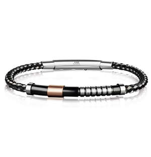 ARZ Steel Tri Tone Stainless Steel Bracelet