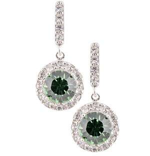Silver Cubic Drop Earrings