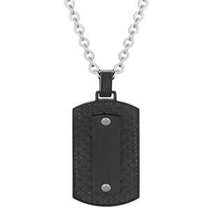 ARZ Steel Dog Tag Pendant