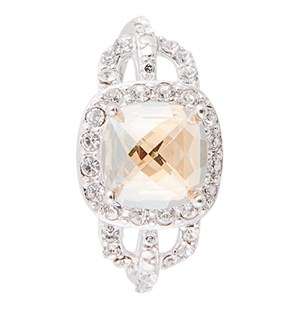 Silver Crystal Ring