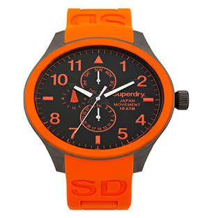 Superdry Gents Orange 44mm Scuba Multi Watch