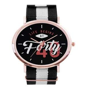 Personalised Life Begins Rose Gold Watch