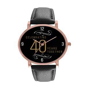 Personalised Golden Years Rose Watch