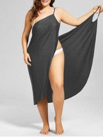 Plus Size Beach Cover up Wrap Dress