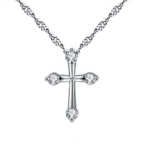 Cross Crystal Pendant Necklace