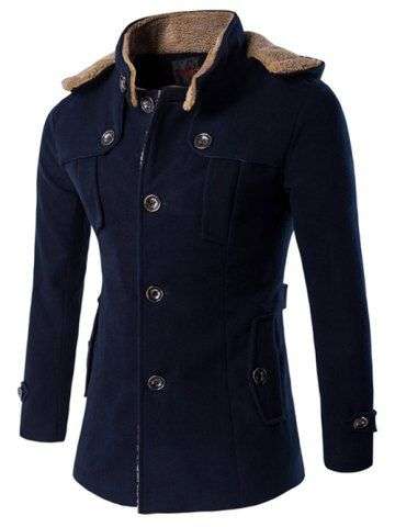 Hooded Long Sleeve Coat - Medium